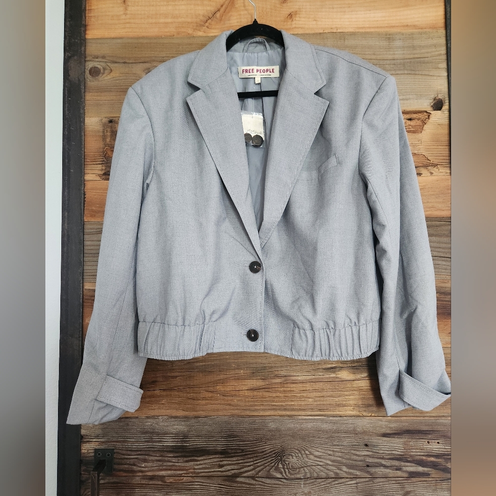 NWT FREE PEOPLE AGNES SOLID JACKET SIZE SMALL - Picture 4 of 6